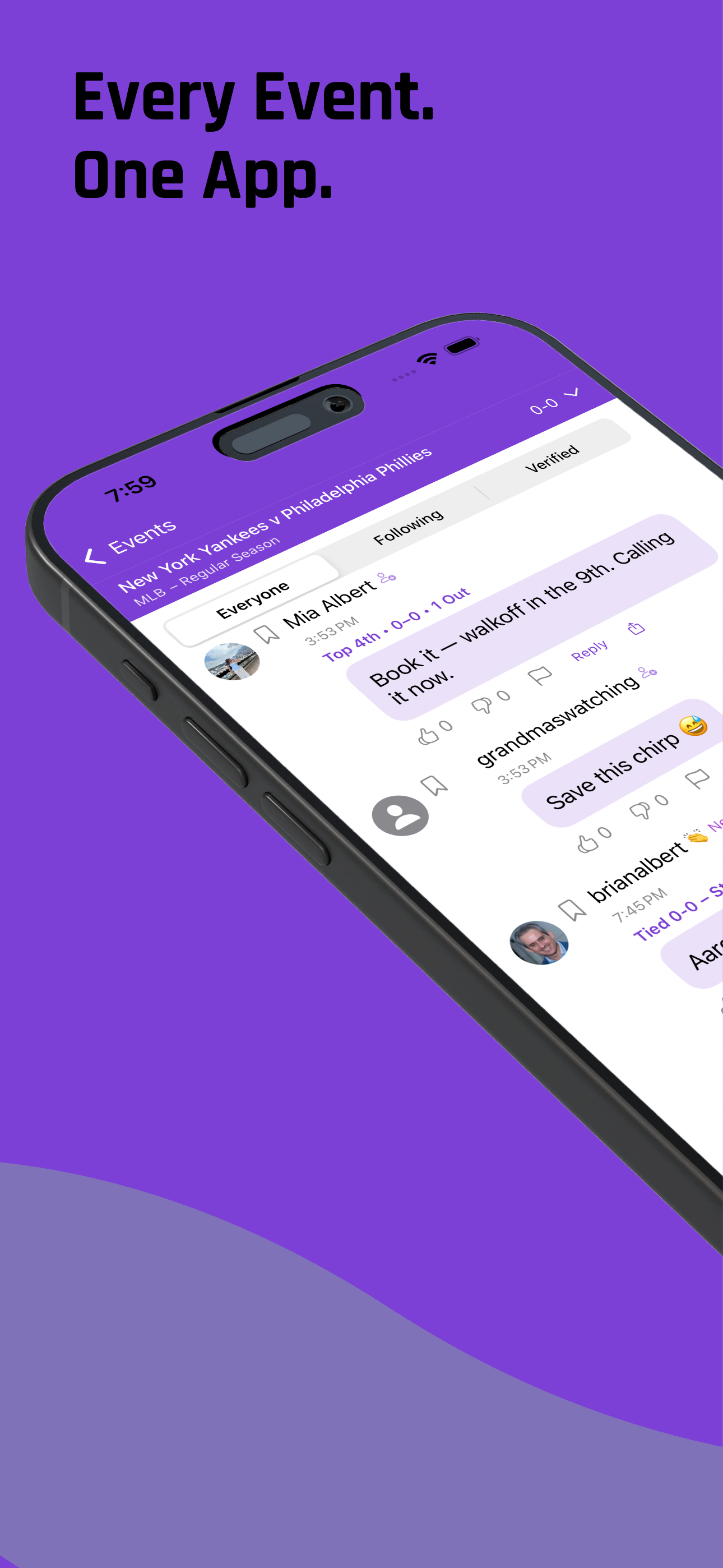 Chirpr app screenshot 1