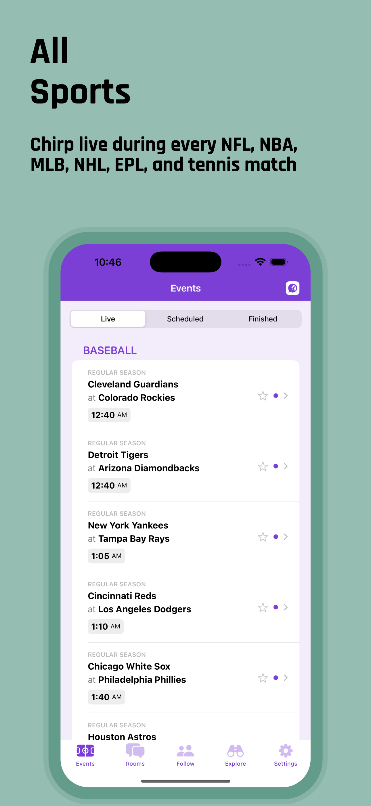 Chirpr app screenshot 3