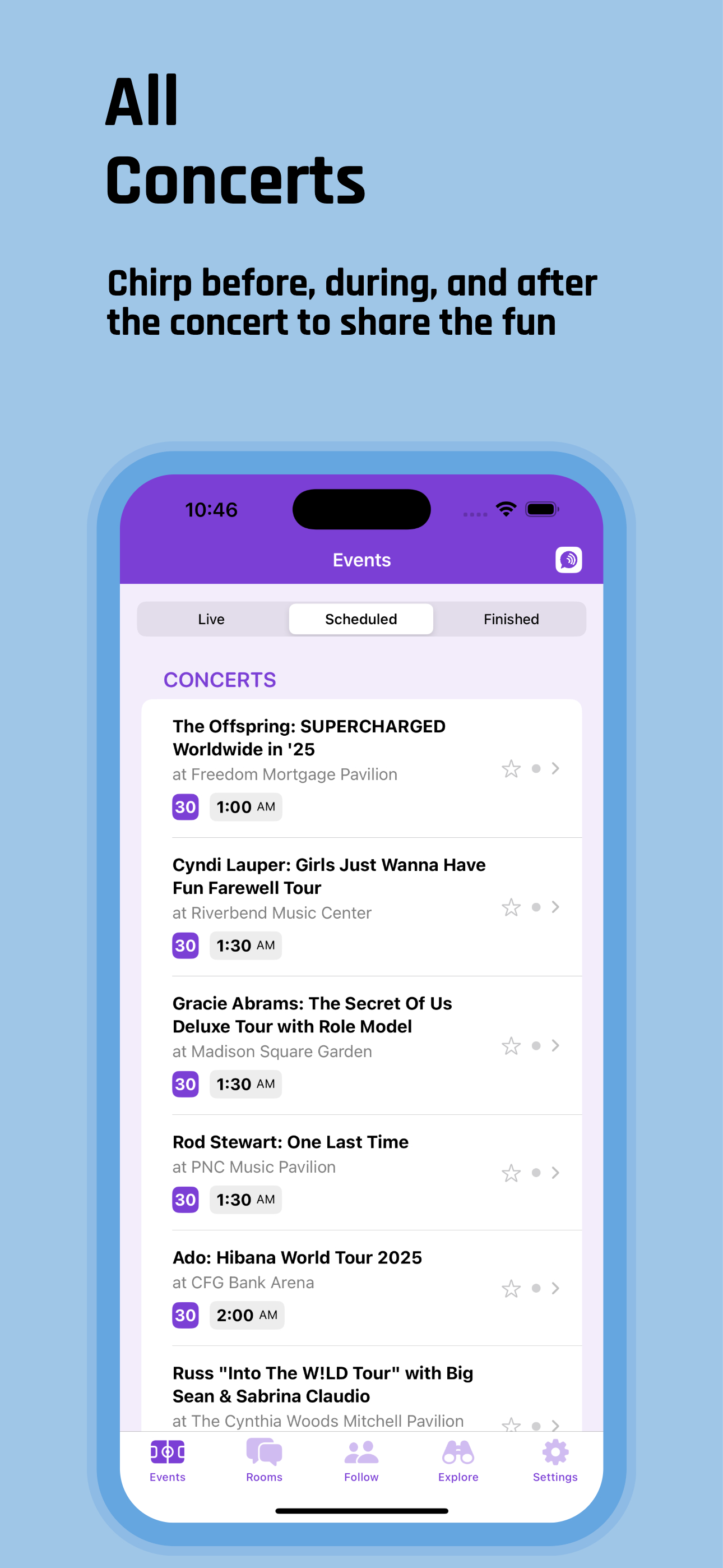 Chirpr app screenshot 5